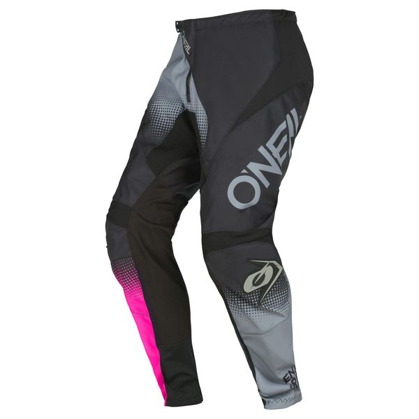 O'Neal Women's Element Racewear Pants, Black/Gray/Pink 5/6