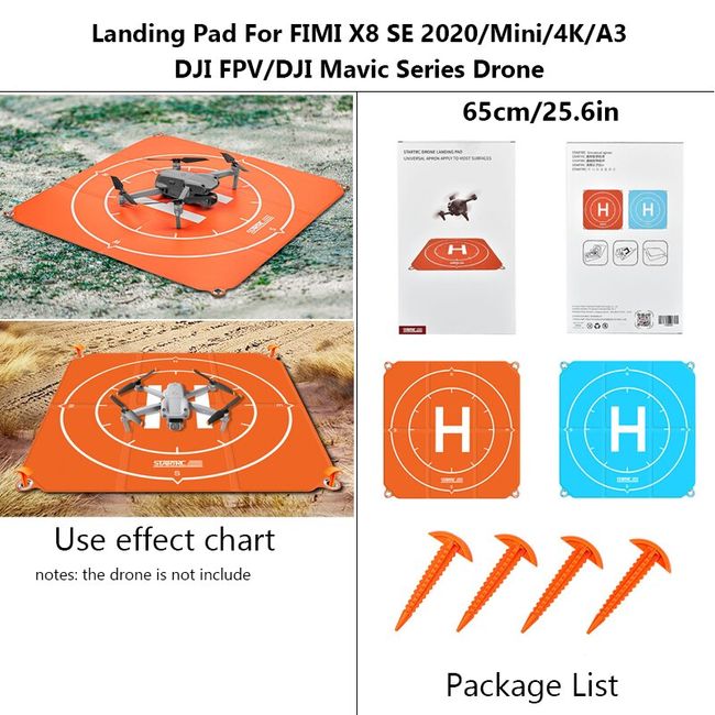 Drone Landing Pad 50cm/65cm Foldable Landing Pitch Parking Mat