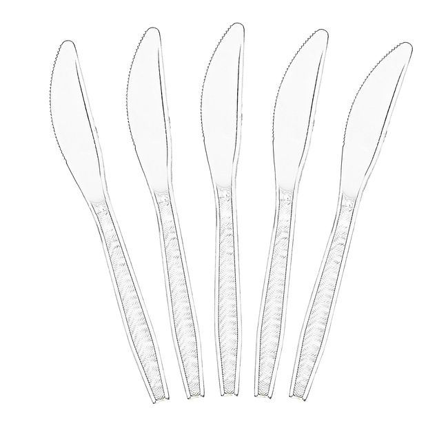 Plastic Knives - Clear Disposable Knives