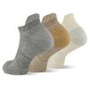Merrell Unisex Trekker Outdoor Low Cut Tab Sock 3 Pair Pack, Tan Assorted, M/L