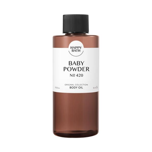 Happy Bath Moisturizing Body Oil Original Collection Baby Powder 250ml x 1