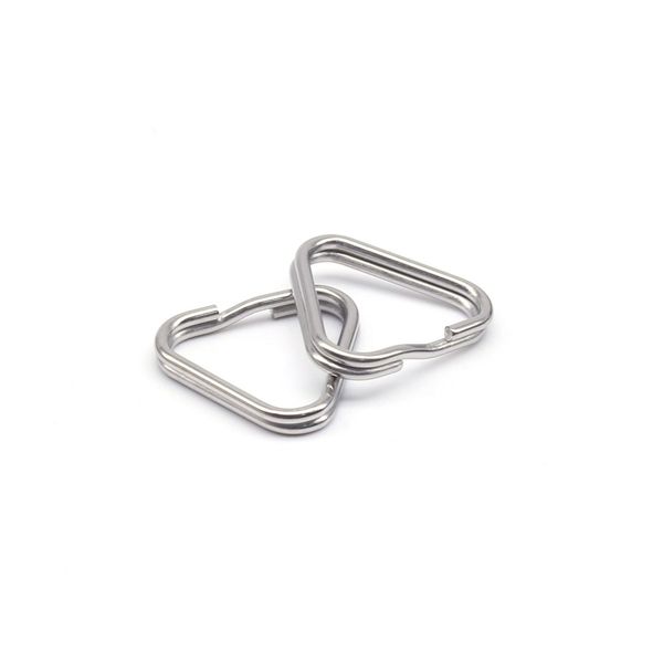 HITHUT 2pcs Camera Eyelet Ring Split Ring Lug Ring Triangle Strap Ring Hook for DSLR RF Mirrorless Camera (Stainless Steel)