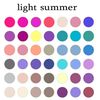 CafePress Color Analysis Card Light Summer Folded Greeting Card Matte