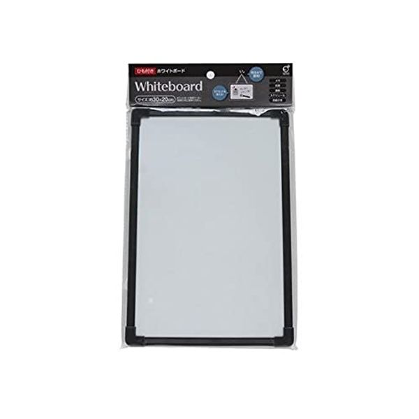 Dry Erase Board, Black/Gray, 11.8 x 7.9 inches (30 x 20 cm), with String