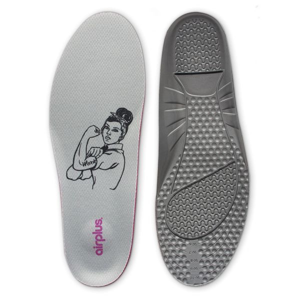 Airplus Ultra Work Memory Plus Shoe Insoles for Long Lasting Comfort, Womens, Size 5-11