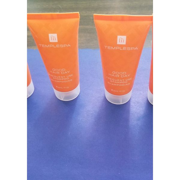 (TWO) HAIR SHAMPOO TEMPLE GOOD HAIR DAY 1 oz TRAVEL SIZE TUBES