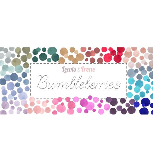 Lewis & Irene Bumbleberries Blender Fabric Fall & Winter 2021 Collection BB271 Book Brown 100% Cotton