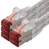 1CONN Cat6 network cable 5 x 2 m transparent Ethernet cable Lankabel Cat6 Lan network cable Sftp Pimf patch cable 1000 Mbit s