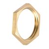 sourcing map G3/4 Lock Nut, Hex Brass Female Locknut for Plumbing 2pcs