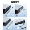PS5 Pro/PS5 Slim用 水平ハブUSBスタンド
