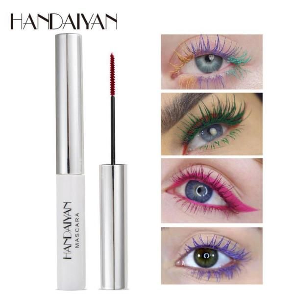 HANDAIYAN Waterproof Color Mascara Long Curling Extension Makeup Blue Green Red Black White TSLM2 5ml