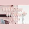 24 Shiny Aurora Stripe Fake Nails - Perfect For Fantasy Girls