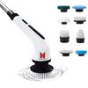 Multi-Purpose Electric Spin Scrubber 9-in-1 Cleaning Brush for Home & Bath