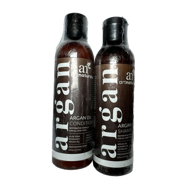 Art Naturals Organic Moroccan Argan Oil Shampoo and Conditioner Set 2 X 6 oz