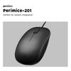 Perix PERIMICE-201C USB Type-C Wired Optical Mouse, 3 Buttons, 1000DPI Black