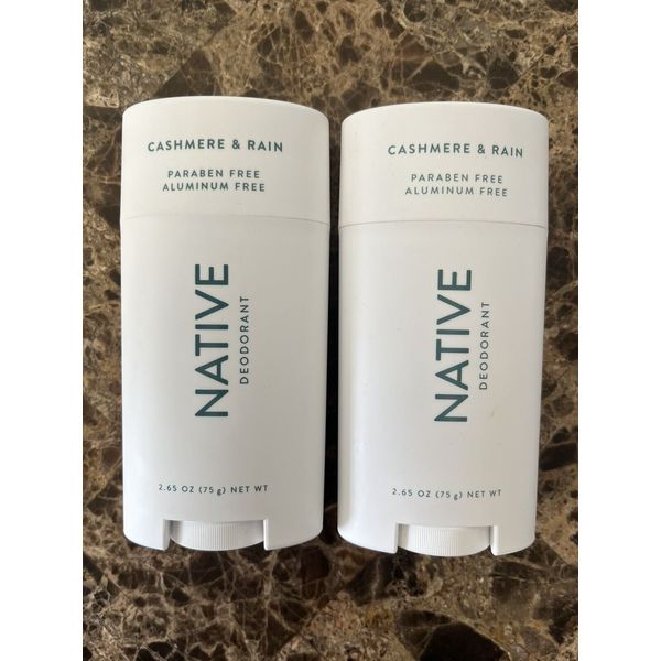 Native Deodorant-Cashmere & Rain Aluminum Free Paraben Free (Qty2)