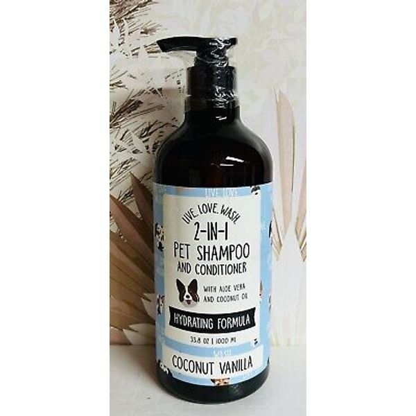 Coconut Vanilla 2-in-1 Hydrating Pet Shampoo with Aloe Vera & Coconut Oil