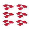 Beistle Red Metallic Grad Cap Cutouts, 18-Pack
