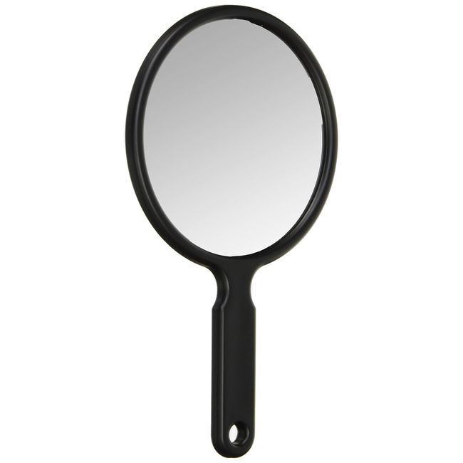 Yamamura S-850 Hand Mirror, M, Black, Mirror/Φ133mm