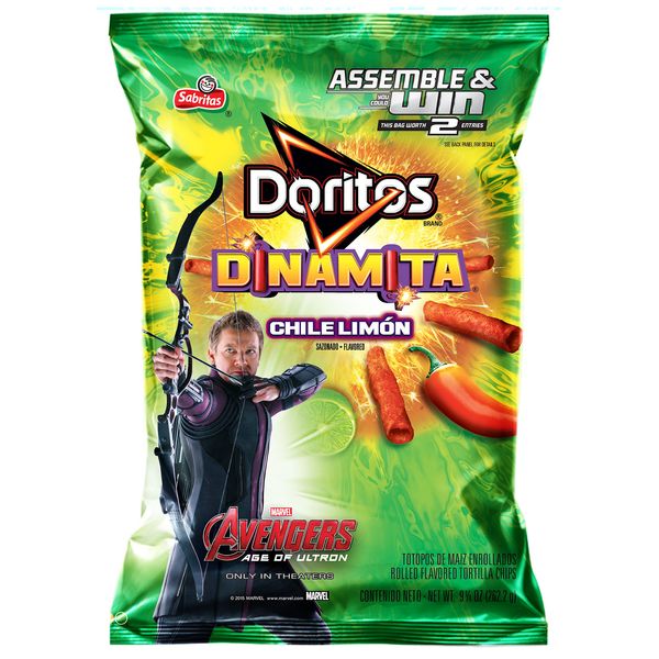 Doritos Dinamita Rolled Tortilla Chips, Chile Limon, 9.25 Ounce (Pack of 10)