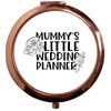Flox Creative Rose Gold Circle Compact Mirror Mummy's Little Wedding Planner