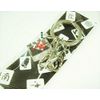 Clear Mini Mah Jongg Ring 3 Row Keychain [Medium]