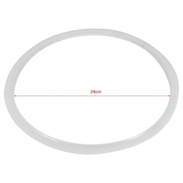 ciciglow Gasket Sealing Ring, 1 pcs Silicone Clear Gasket Replacement Cooker Parts Sealing Ring for Pressure Cooker(Diameter 24CM)