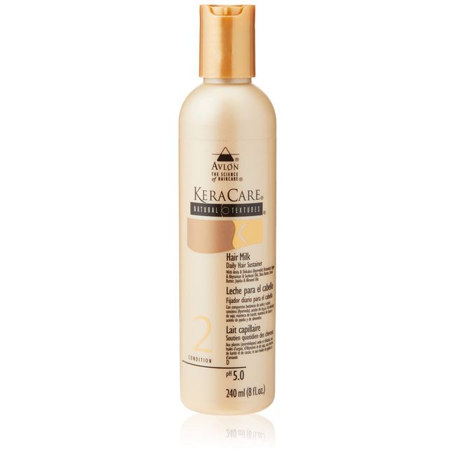 Avlon Keracare Natural Textures for Unisex, Hair Milk TreatMen,t, 8 Ounce