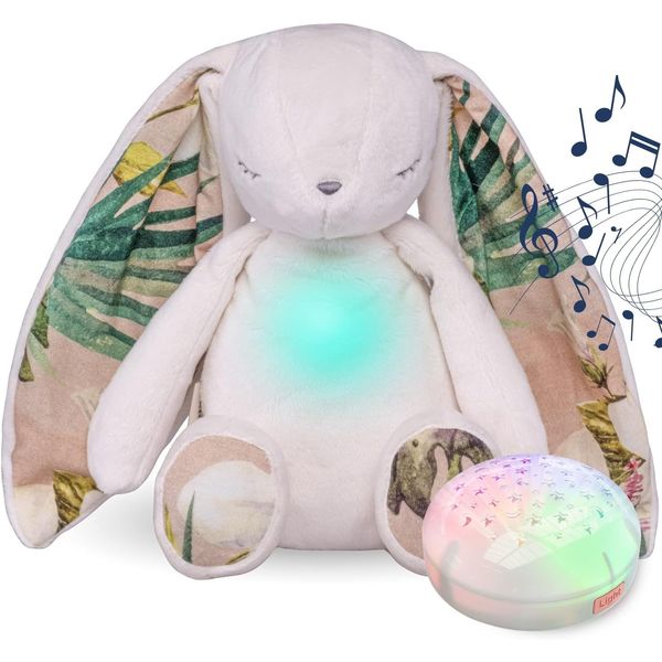 Diddou White Noise Machine Baby Newborn Toys Baby Sleep Night Light Teddy Shusher Newborn Girl Boy Toys Shower Gifts USB Rechargeable