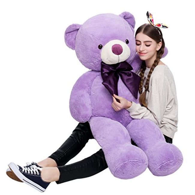 Misscindy Giant Teddy Bear Plush Stuffed Animals for Girlfriend or Kids 47 inch (Pink)