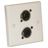 AV Wall Plate With 2 x Ethercon Socket(NE8FDV)