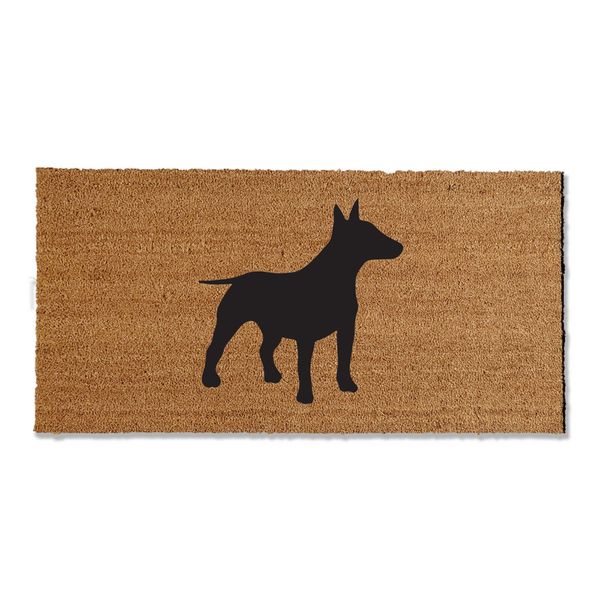 Bull Terrier Coir Doormat 24x48 inches