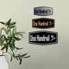 Fancy Use Handrail Sign (Black Gold) - Medium