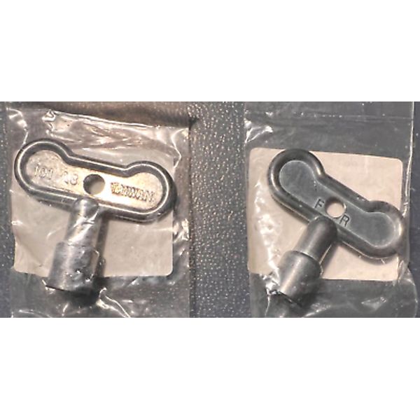 Lot of 2 Universal Aluminum Gas Fireplace Valve Key, Fits 1/4  Gas Valve Stems