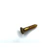 Qty 25  -  #10 x 1" Solid Brass Flat Head Countersink Wood Screws Slotted Drive
