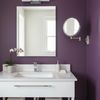 JERDON 8-Inch Two-Sided Swivel Wall Mount Mirror - Makeup Mirror with 8X Magnification & 13.5 inch Wall Extension - Nickel Finish - Model JP7808N