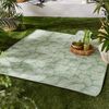 Fusion Matteo Picnic Blanket, 100% soft touch Polyester, Green, 135 x 150cm