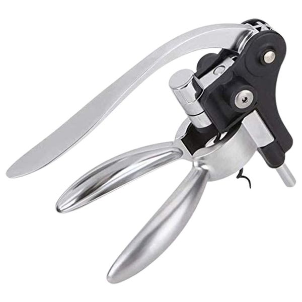 Augenblick Corkscrews Wine Bottle Opener with Foil Cutter, Extra Screw and Placing Stand - Silver