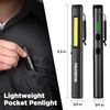 WORKPRO USB Rechargable Pocket Pen Light 450 Lumen LED Flashlight UV Black Light