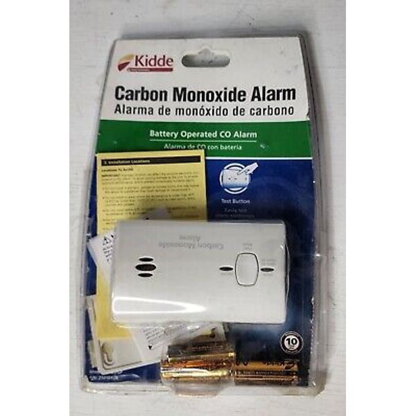 Kidde Carbon Monoxide Alarm Battery Operated CO Detector Monitor 9C05-LP2