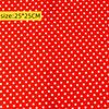 10pcs Red Dot Cotton Fabric Bundle,25cm*25cm Quarter Fabric for DIY Crafts,Sewing Projects
