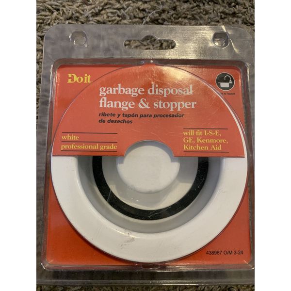 Do it Best White Garbage Disposal Flange and Stopper 438967 FREE SHIPPING