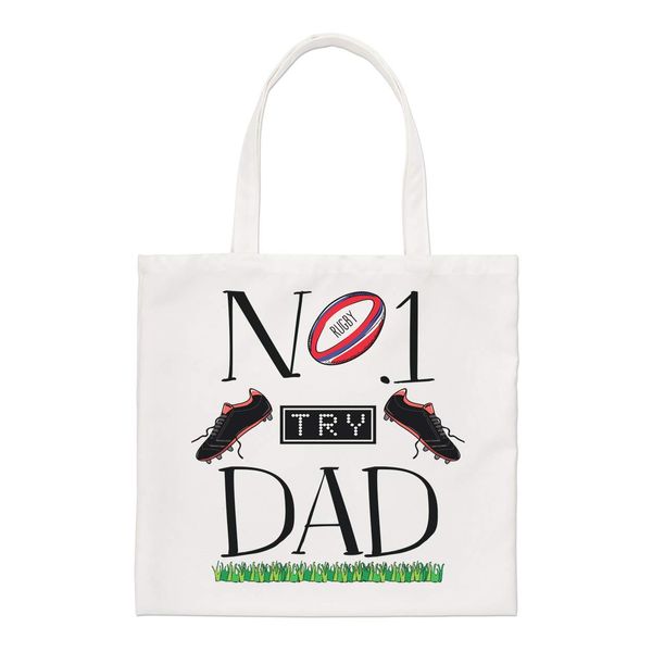 No.1 Dad Rugby Regular Tote Bag