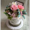 Preserved Flower Garden Pot Pink
