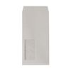 3 Long Window Envelopes, Basic Liner Gray, 3.5 oz (100 g)