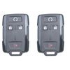 2 For 2014 2015 2016~2021 Chevy Silverado Remote Key Fob Case Shell Cover Black