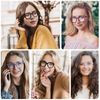 OKH Women Reading Glasses 3 Pack Blue Light Blocking Computer Anti Glare Spring Hinge Rectangle Readers (3pcs Different Tortoise 1.0+)