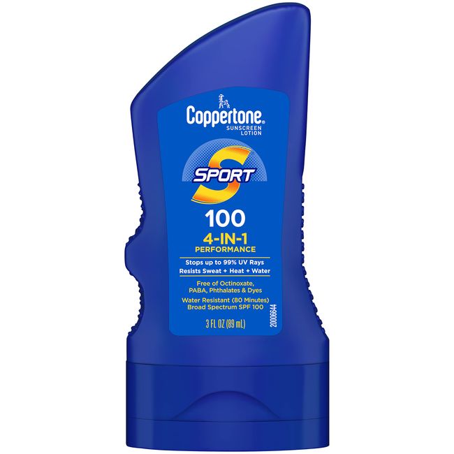 Coppertone Sports Sunscreen Lotion Wide Spectrum SPF 100 (3-Fluid Ounce)