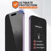DN-Technology Screen Protector For iPhone 15 Pro Max Easy Installation with Auto-Alignment Tool Kit Full Coverage Case Friendly Tempered Glass Screen Guard For iPhone 15 Pro Max (6.7'') (BLACK)