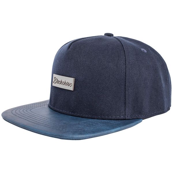 Blackskies® Vanguard Snapback Cap Wine Red Men's Baseball Cap Suede Faux Leather Men's Women's Cap - Baseball Cap Men Women Unisex Streetwear Outdoor Summer Leisure, navy blue